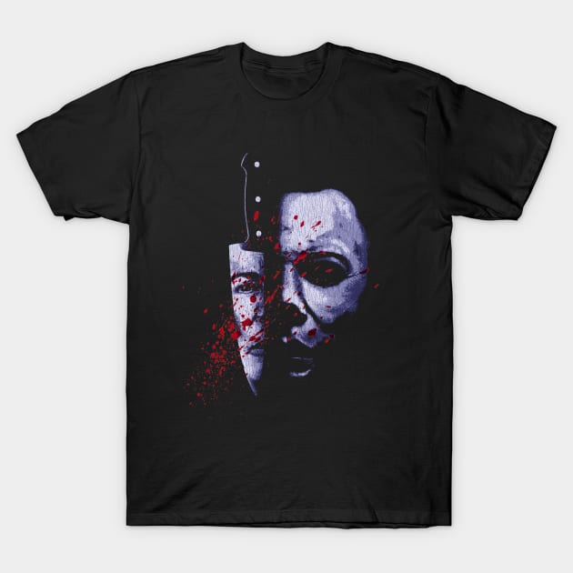 Slasher Mask Horror T-Shirt by sarsim citarsy